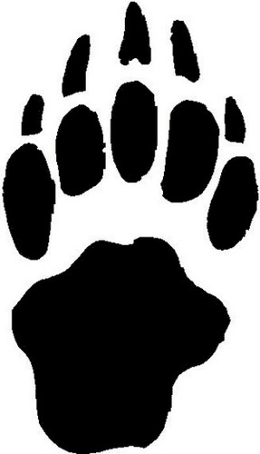 Badger Animal Track Decal