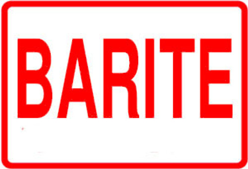 Barite Label