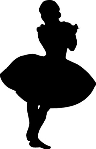 Ballerina Silhouette Decal