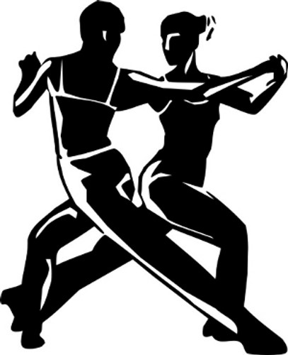 Man & Woman Tango Decal