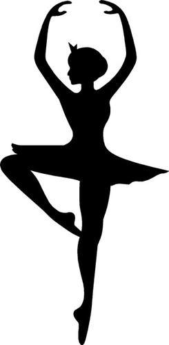 Ballerina Silhouette Decal