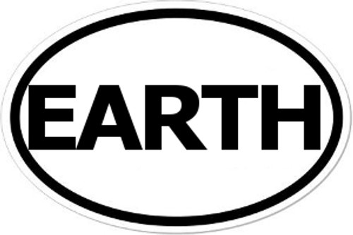 EARTH Oval Bumper Sticker