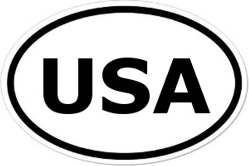 USA Oval Bumper Sticker