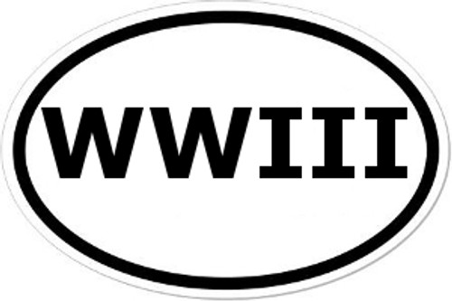 WWIII Oval Bumper Sticker