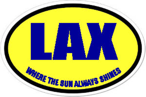 LAX Oval Bumper Sticker