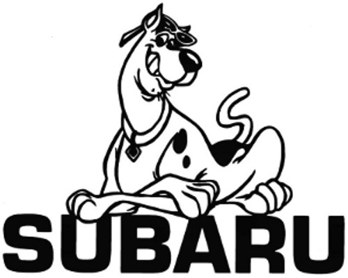 Scooby Doo Subaru Decal