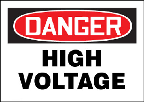 Danger High Voltage Sign