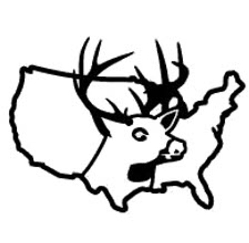 USA Deer Decal