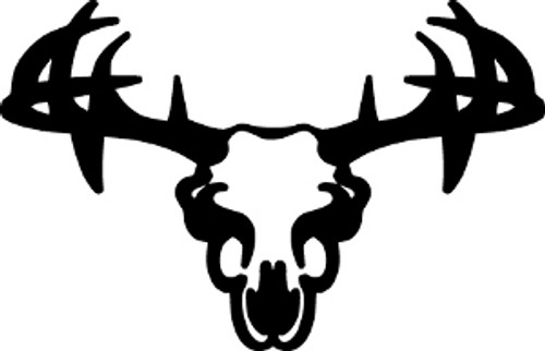 Buck Hunting Skull With Rack Decal