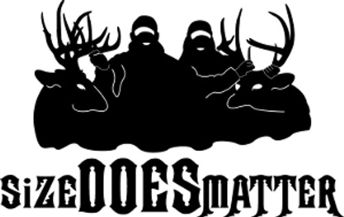 Size Does Matter Hunting Decal