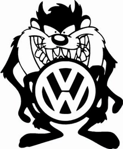 Taz And VW Decal