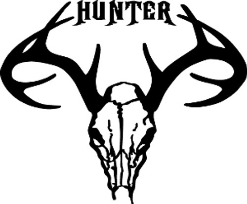 Buck Skull Hunter Decal