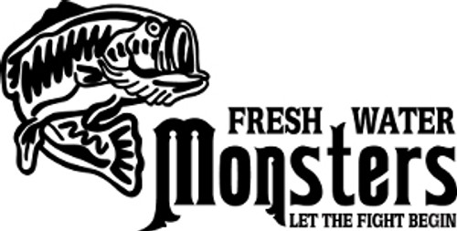 Freshwater Monsters Fishing Decal