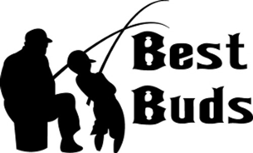 Best Buds Fishing Decal