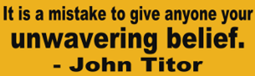 John Titor Belief Bumper Sticker