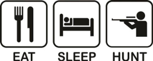 Eat Sleep Hunt Decal #2