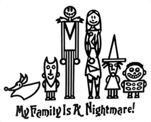 My Family Is A Nightmare Family Decals