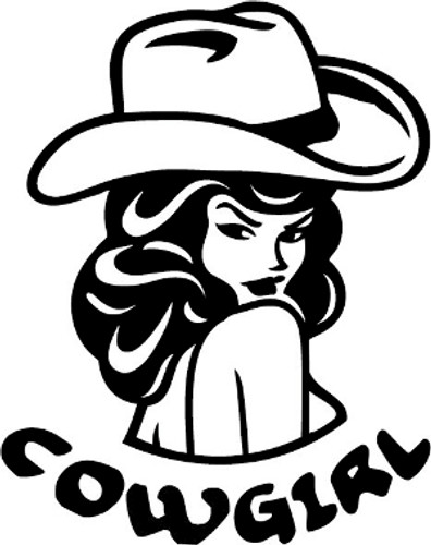 Cowgirl Decal