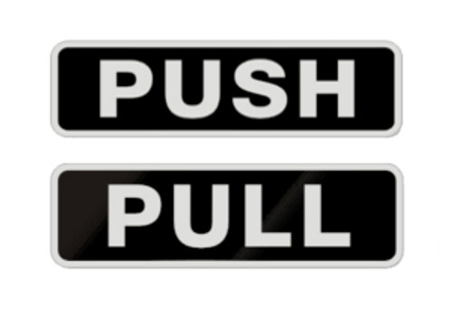 Push & Pull Door Stickers