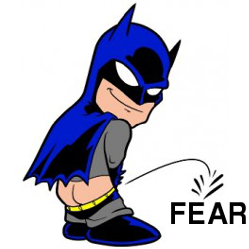 Pissing Batman On Fear Decal