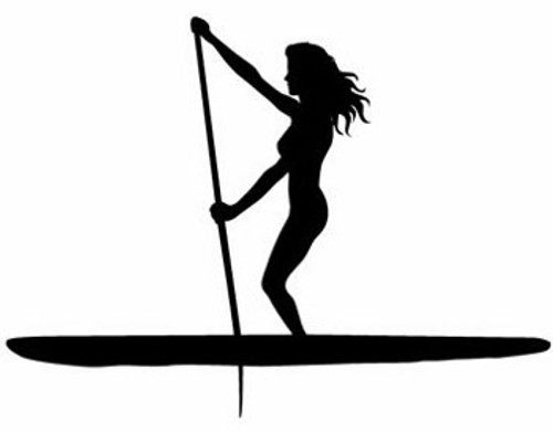 Paddle Woman Decal