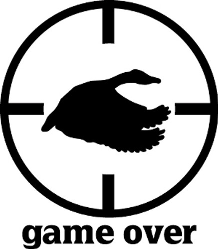 Game Over Duck Hunting Decal #2