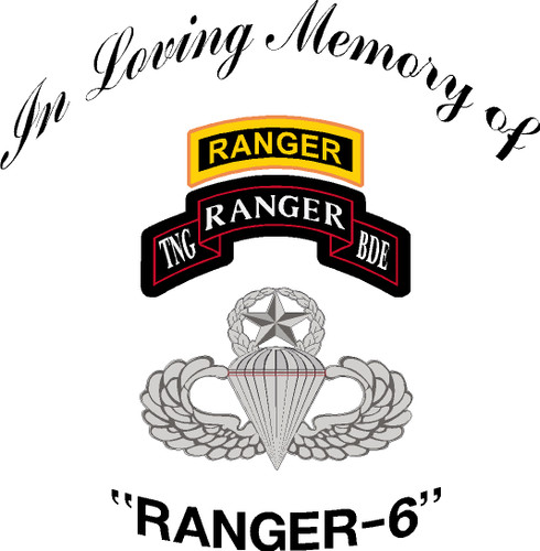 USA Custom In Loving Memory of Ranger 6