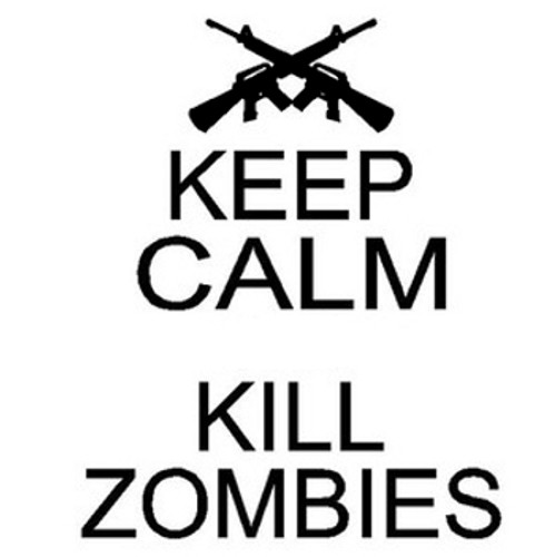 Keep Calm Kill Zombies Decal