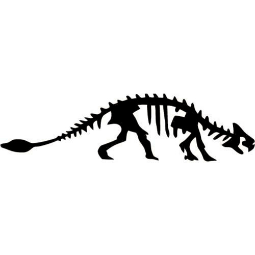 Ankylosaurus Dinosaur Fossil Decal