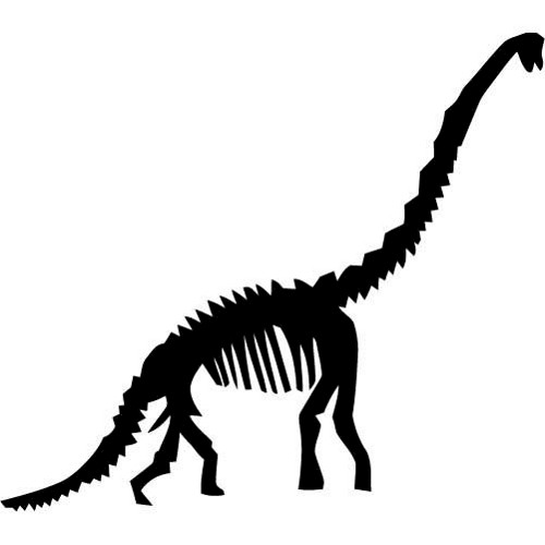 Brachiosaurus Dinosaur Fossil Decal