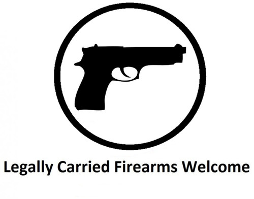 Legally Carried Firearms Welcome Decal