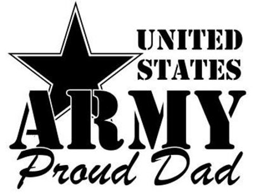 USA Proud Army Dad Decal