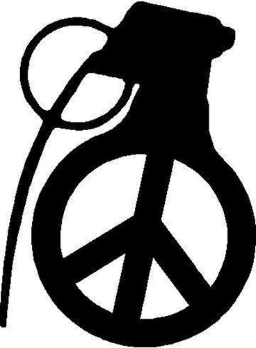 Peace Grenade Decal