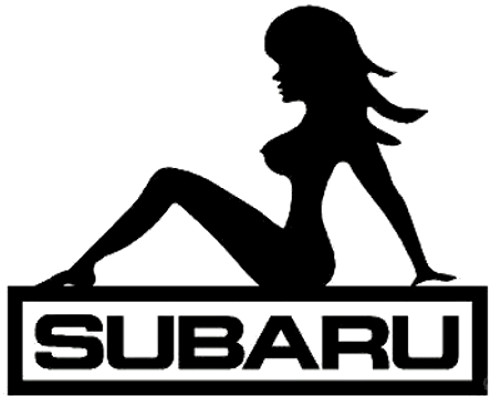 Subaru Sexy Girl Decal