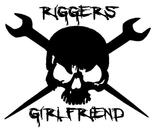 Riggers Girlfriend Skull Decal