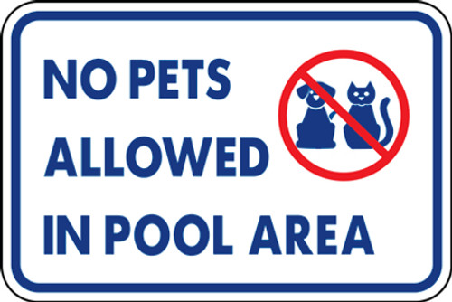 No Pets Allowed In Pool Area Sticker