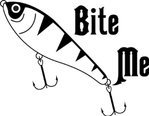 Bite Me Fishing Decal