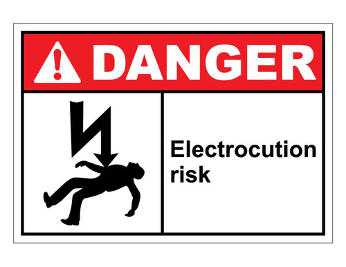 ANSI Danger Electrocution Risk