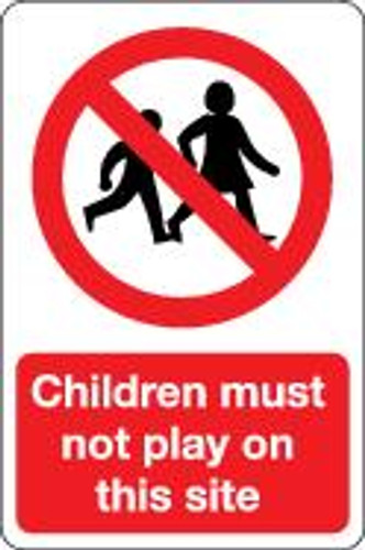 Children Must Not Play On This Site