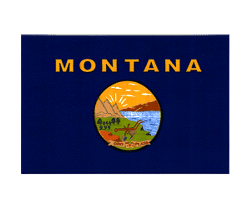 Montana State Flag Decal