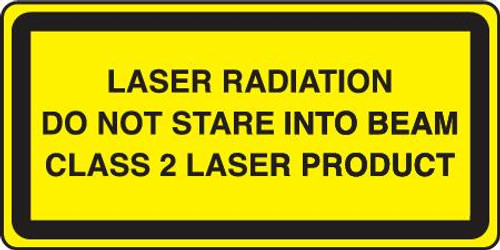 Laser Radiation Do Not Stare Into Beam Class 2 Laser Product