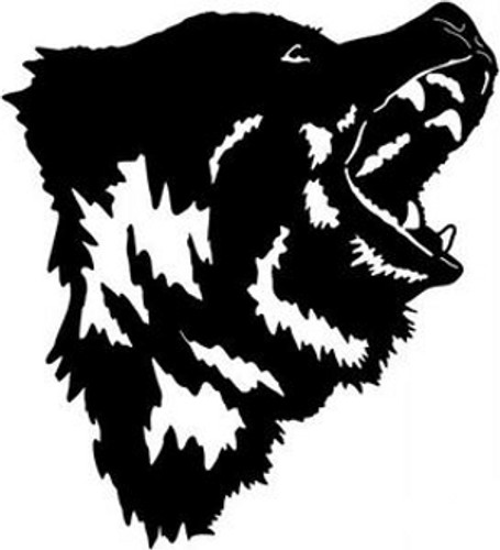 The Angry Grizzly Bear Decal