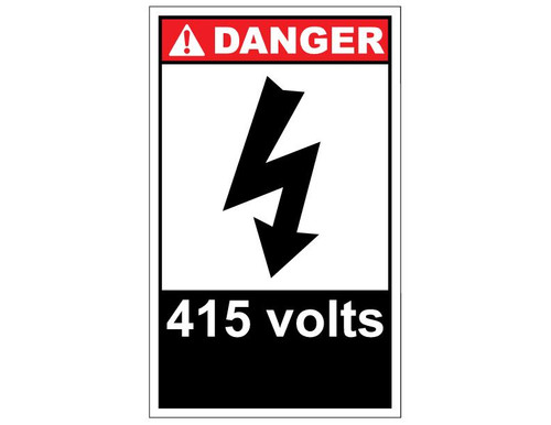 ANSI Danger 415 Volts