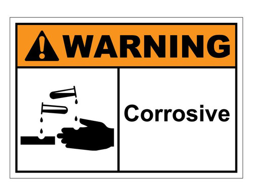 ANSI Warning Corrosive