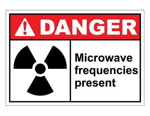 ANSI Danger Microwave Frequencies Present