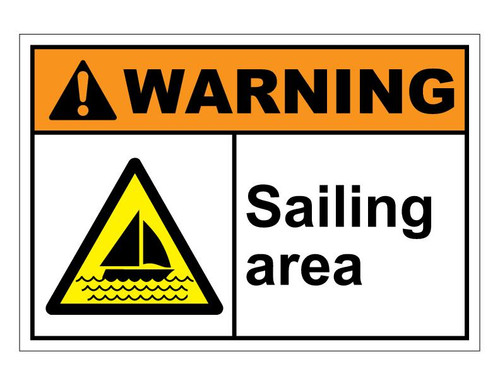 ANSI Warning Sailing Area