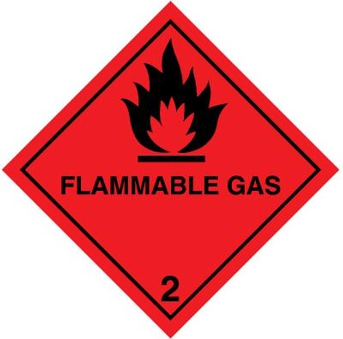 Class 2 Flammable Gas Placard