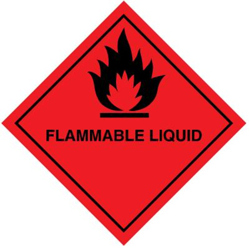 Class 3 Flammable Liquid Placard