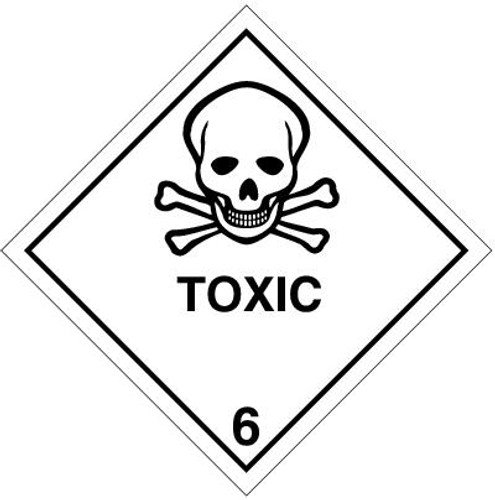 Class 6 Toxic Placard