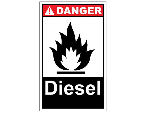 ANSI Danger Diesel